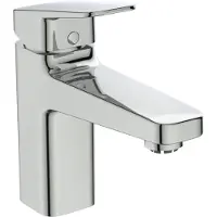 Ideal standard Ceraplan Einhebel-Waschtischarmatur, Version H90, mit Ablaufgarnitur, Niederdruck, chrom, BD230AA