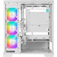 Azza Cove, Midi Tower, PC, Schwarz, ATX, ITX, Micro-ITX, Gehärtetes Glas, Multi