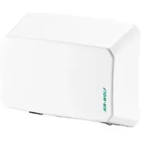 Leifheit Air-Wolf Händetrockner Serie B, 10-030, Warmluft, weiß, Infrarotsensor, vollautomatisch, 1000 Watt, aus Edelstahl