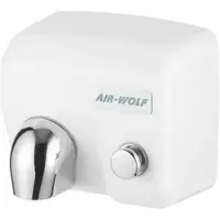 Leifheit Air-Wolf Händetrockner Serie E, 10-125, Warmluft, weiß, mit Druckknopf, halbautomatisch, 2400 Watt, aus Metall