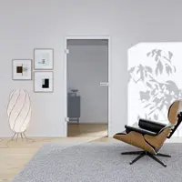 Hansaglas Glastür Klarglas 834 x 2097 mm Studio/Office DIN Links/Rechts