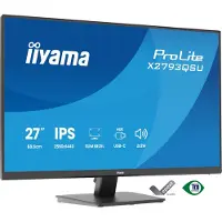 Iiyama ProLite X2793QSU-B1, 68,6 cm (27"), 2560 x 1440 Pixel, Quad HD, LED, 1 ms, Schwarz