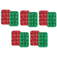 Jojomino Weihnachts-Schokoladenform, Backform, Handgefertigt, DIY-Geschenk, Schneeflocke, Weihnachtsbaum, Weihnachtsmann-Form