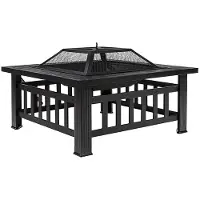 Hi Feuerstelle in Steinoptik 81 x 81 x 45 cm Feuer-Stelle 64153