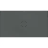 Bette BetteAir Duschfliese mit Minimum-Träger und BetteGlasur Plus, 1600x900mm, 7364-403PLUS,T2, Farbe: Smoke matt