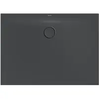 Bette BetteFloor Side Duschwanne mit Minimum-Wannenträger, 1100x800mm, 3374-400T1, Farbe: Raven