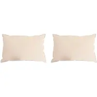vidaXL Kopfkissen 2 pcs Beige 60 x 70 cm Kapokfaser