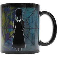 Mad Monkey Wednesday Addams Kaffeebecher mit Wärmeeffekt - Zaubertasse Ophelia Hall