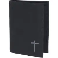 OXMOX Geldbörse New Cryptan RFID Protect Kombibörse Freedom Cross Print Grey Black schwarz