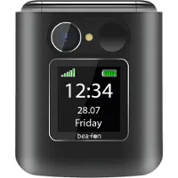 Bea fon Fold 10 LTE, Klappgehäuse, Single SIM, 5,59 cm (2.2"), Bluetooth, 1000 mAh, Schwarz, Silber