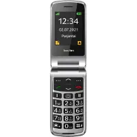 Beafon SL495, Klappgehäuse, Single SIM, 6,1 cm (2.4"), Bluetooth, 1000 mAh, Schwarz, Silber