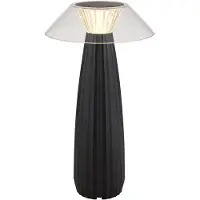 Globo Lighting LED Tischleuchte, Schwarz, Touchdimmer, Akku, H 28 cm