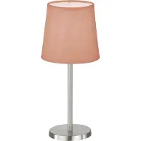 FHL Easy! FHL Eve Tischlampe, Tischleuchte Rosa E14 nickel 850226