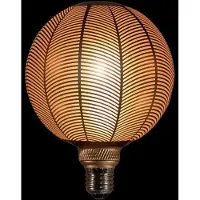 Annas collection Led-Glühbirne Palmblattmuster Matt Gold 125 x 170 mm 4W-2200K und E (geel)