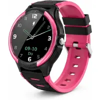 NikuTRAX Seniorenuhr NC120S 4G mit Sturzerkennung, Vitalmessung & GPS-Tracking – Berry Metallic