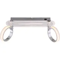 Globo Lighting Globo Idaho Strahler Aluminium Chrom, 2xLED; 56043-2