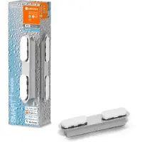 Ledvance LED Smart+ Badezimmerleuchte Orbis Wall Duplo Silber IP44 15W 1400lm 3000K-6500K Dimmbar App Google Alexa WiFi