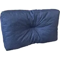 Pillows24 - Palettenkissen wasser- und UV-beständig - Seitenkissen | Polster für Europaletten 120x80 - Palettenmöbel - Outdoor/Indoor, Blau