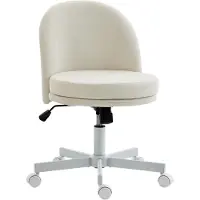 HOMCOM Homeoffice Stuhl Höhenverstellbar Schreibtischstuhl mit Chenille-Optik