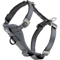 Kurgo Autogeschirr Tru-Fit-Smart Harness inkl. Gurtanschluss charcoal