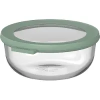 Mepal Cirqula - Mikrowellengeschirr - Multikom Glas-Frischhaltedose 750 ml - Nordic sage - Meal prep box