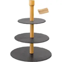 Westmark Etagere inkl. Foodsticks Tapas + Friends, 3-stufig 69682260 , 1 Set = 1 Etagere inkl. 100 Fingerfood Sticks
