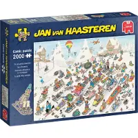 Jumbo Jan van Haasteren - Es geht nur bergab - 2000 Teile, 2000 Stück(e), Landschaft, 12 Jahr(e)