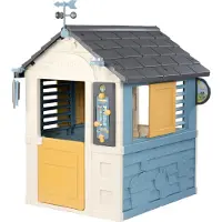 Smoby - 4 Jahreszeiten Spielhaus - Gartenhaus für Kinder ab 2 Jahre - Outdoor-Kinderhaus zum Spielen und Lernen rund um Wetter & Jahreszeiten