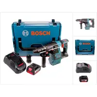 Bosch GBH 18V-26 F Akku Bohrhammer 18V 2,6J brushless SDS plus + 1x Akku 5,0Ah + Schnellladegerät + L-Boxx