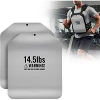 StarTech.com Gewichtsplatten für Gewichtsweste - Set 13,2 kg (2 x 6,6 kg) - Gebogenes Zusatzgewicht - Ergonomisch - Für WODs & Funktionstraining - Für Laufen & Krafttraining