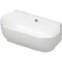 Duravit Oval-Badewanne Luv 180x95 cm matt Weiß, Vorwandmontage