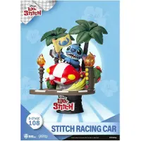 Beast Kingdom Toys Disney: Lilo & Stitch - Stitch Rennwagen PVC Diorama