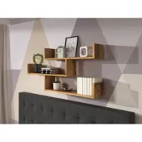 MINIO go for it , Hängendes Bücherregal TIRI 3 in der Wotan Farbe 119 cm