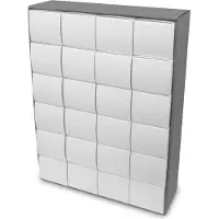 Itenga Adventskalender zum Füllen Quader XL 6x4 (außen grau)