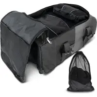 Normani Reisetrolley mit Rucksackfunktion 90 L mit 5 Kleidertaschen