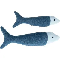 Crochetts Set aus 2 Fisch-Kuscheltieren aus weichem Stoff 4013