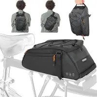 Famanu Fahrradtasche 4-in-1 mit Rucksackfunktion - Wasserdicht, reflektierend, mit Schultergurt