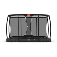 Berg Trampolin Rechteckig 330 x 220 cm Ultim Champion InGround Grey / grau + Safety Net Deluxe
