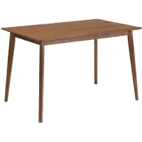 Miliboo - Rechteckiger Esstisch dunkles Holz Nussbaum L120 cm ELION