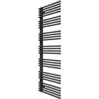 Schöner Wohnen Kollektion SCHÖNER WOHNEN-Kollektion Heizkörper CELIA 174x60 cm, Schwarz, Badheizkörper mit seitlich versetztem Mittelanschluss, ohne Heizstab