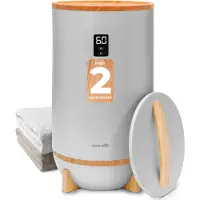 SereneLife Handtuchwärmer Elektrisch mit Timer, Handtuchtrockner Eimer, Tragbare Heizung Wärmegerät für Bad, Spa & Wellness mit automatischer Abschalt