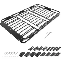 Vevor Dachgepäckträger, 130,5 x 91,5 x 12,7 cm Dachgepäckträger mit 15 Cu Ft wasserdichtem Gepäckbeutel, 90 kg Tragfähigkeit Universeller Träger für SUV, Lkw