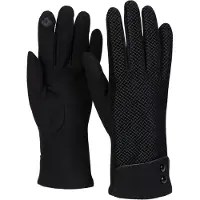 StyleBREAKER Baumwollhandschuhe "Touchscreen Handschuhe mit weichem Riffel Muster" 1 Stk.