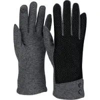 StyleBREAKER Baumwollhandschuhe "Touchscreen Handschuhe mit weichem Riffel Muster" 1 Stk.