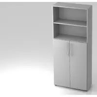 Hammerbacher Flügeltürenschrank Grau/ Grau 4032062000830