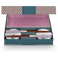 Pip studio Sushi Geschenkset ?Flower Festival", blau