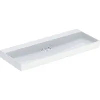 Geberit Waschtisch One 120cm, o. Hahnl. + ÜL, we. K-Tect/Bl we.