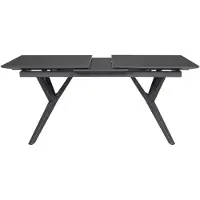 Mr. Deko Ausziehtisch Valor 160/210 x 90 cm dark grey Aluminium