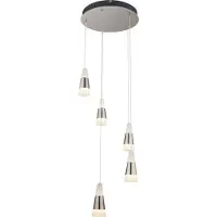 Globo Lighting Globo Friso Hängeleuchte Nickel matt, 5xLED; 56024-5H