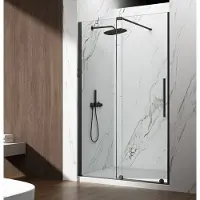 Gelco SPIRIT BLACK Duschtür 1100 mm, Klarglas